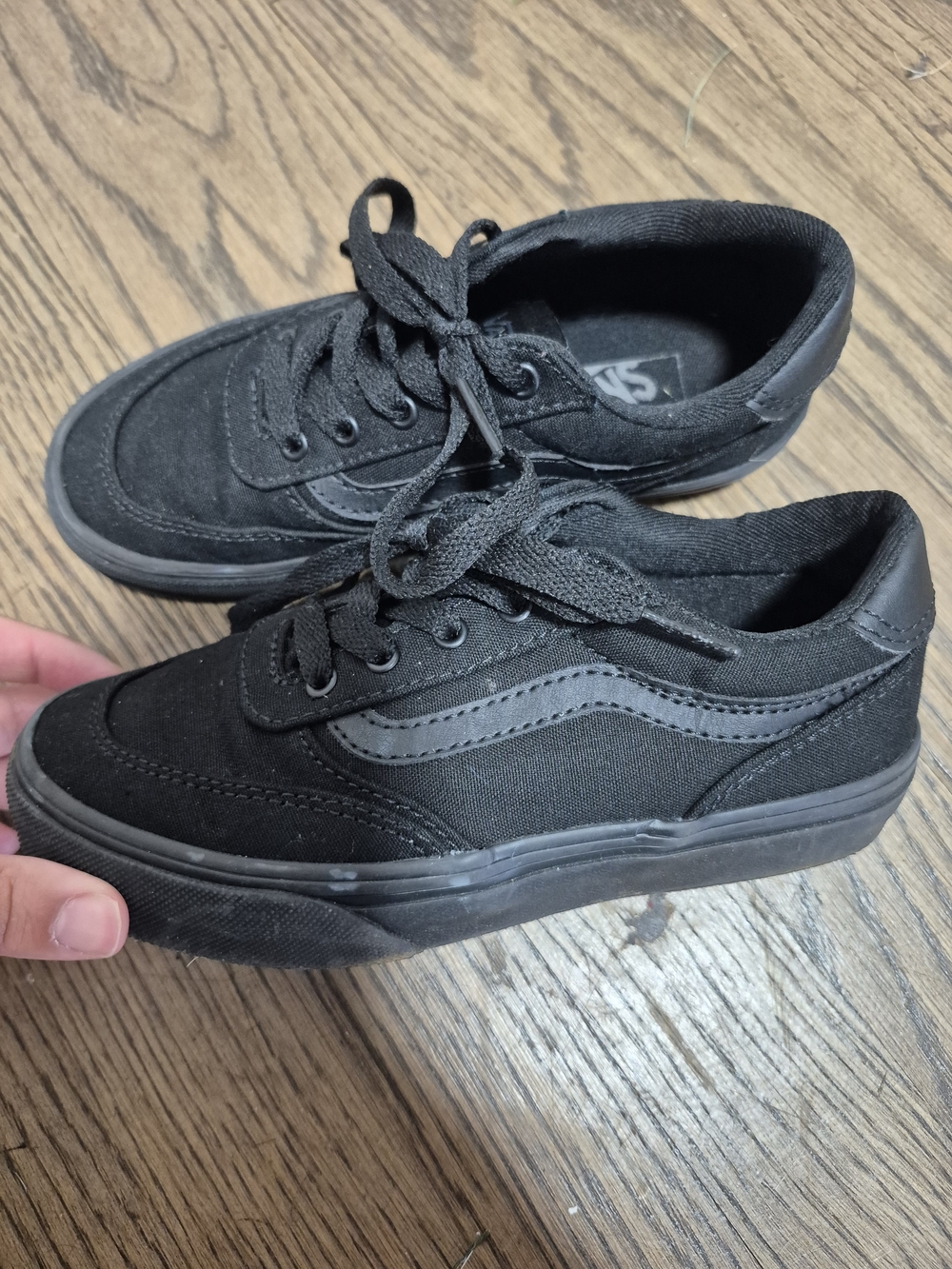 Vans Black Low-Top Canvas & Suede Sneakers